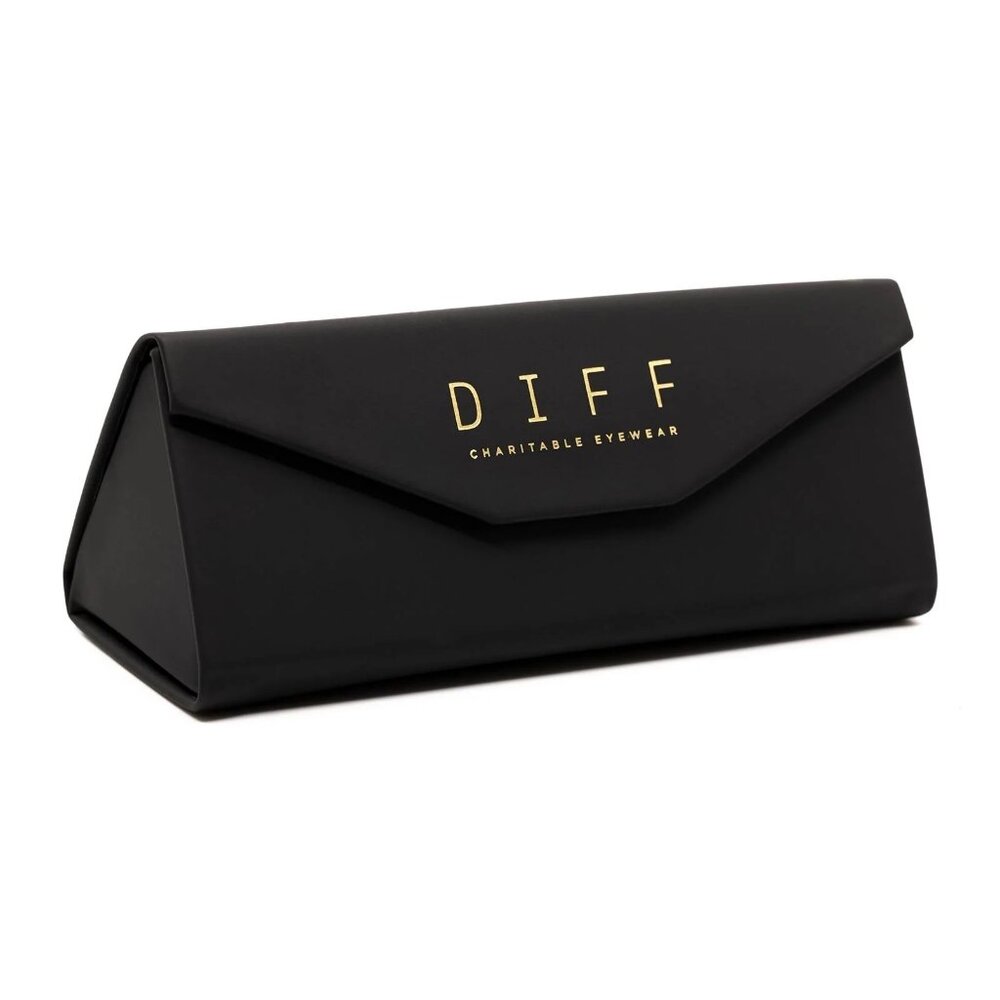 Diff Black Folding Soft Touch Vegan Leather Eyewear Case